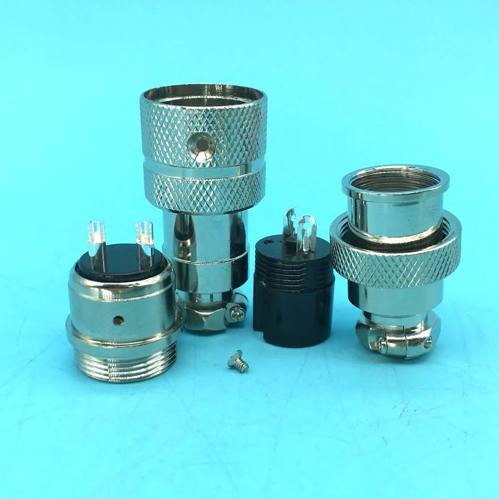 2 Set High Quality Gx20 M20 2/3/4/5/6/7/8/9/10/12/14 15-Pin Aviation Interface Plug Socket Docking Connect Butt-Joint Connector