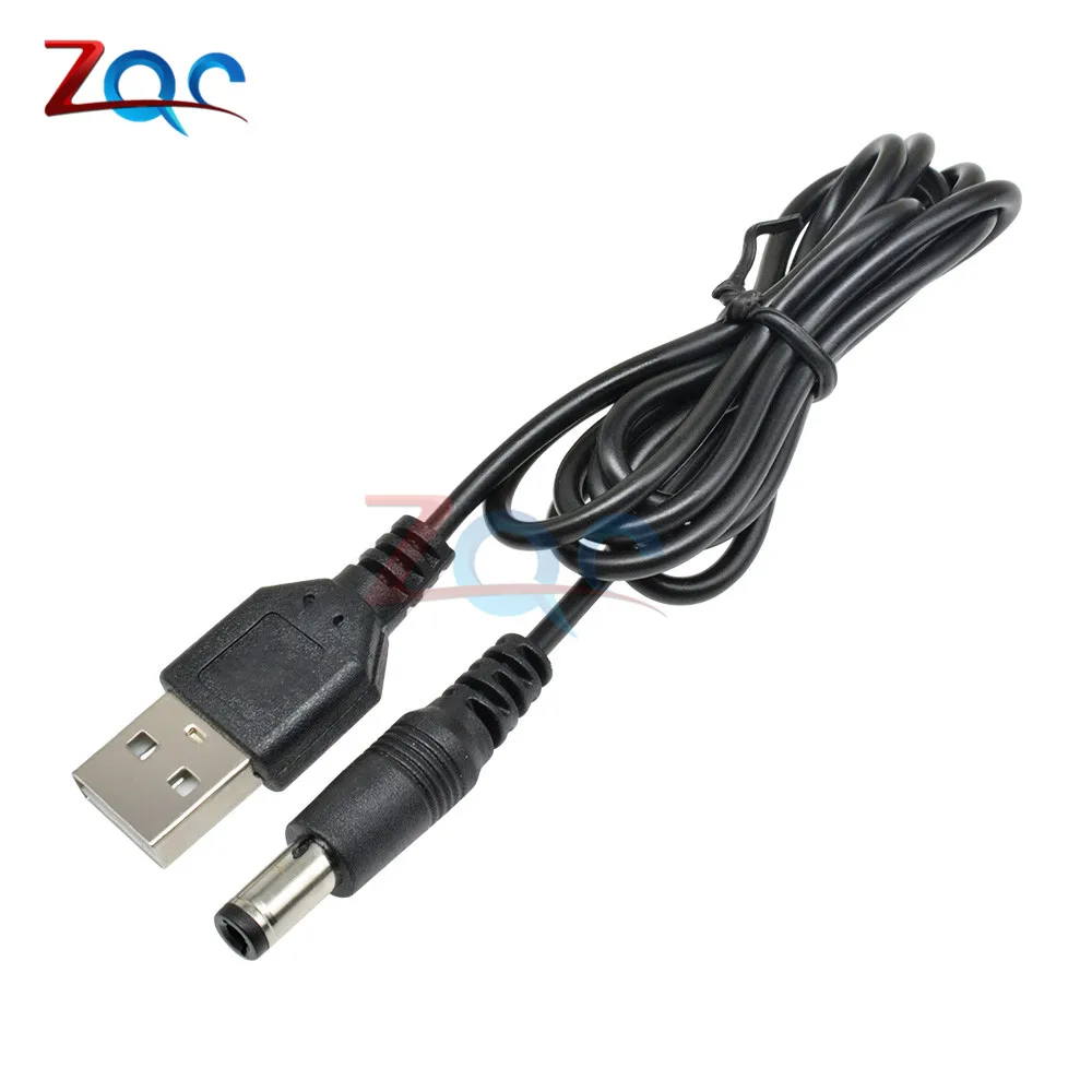 USB to 5.5X2.1mm DC Plug Adapter 0.8m USB Cable Power Supply Wire