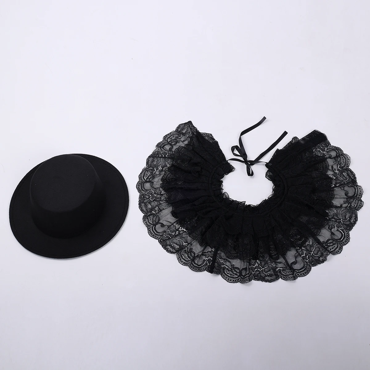 Ladies Black Veil Hat Felt Vintage Gothic Punk Women Court Style Afternoon Tea Cosplay Head Wear