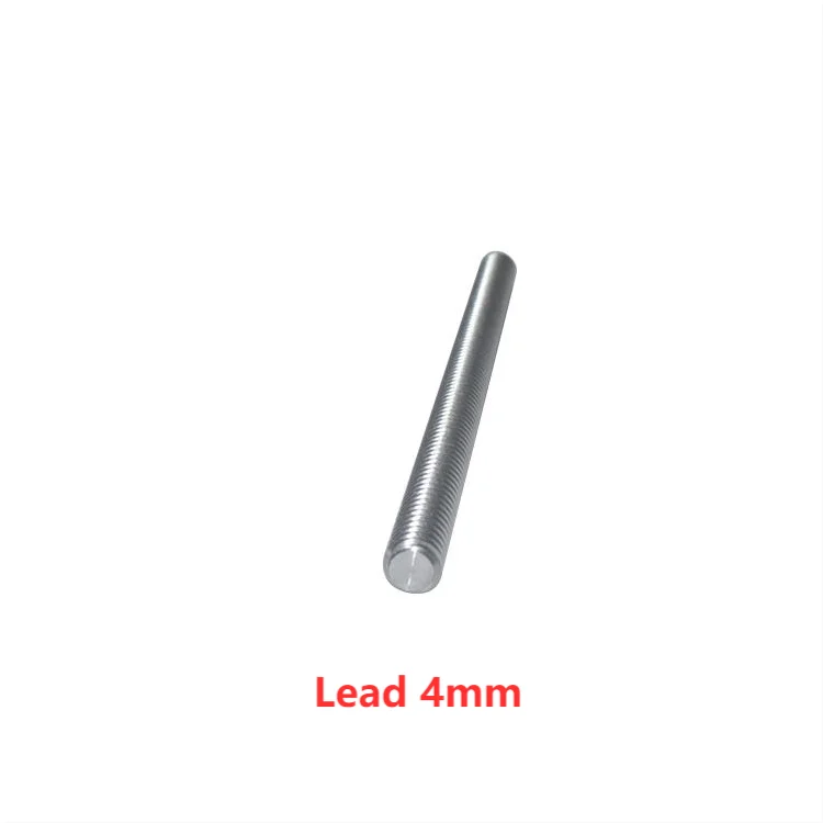 304 stainless steel T8 screw length 250mm lead 1mm 2mm 3mm 4mm 8mm 10mm 12mm 14mm 16mm trapezoidal spindle 1pcs