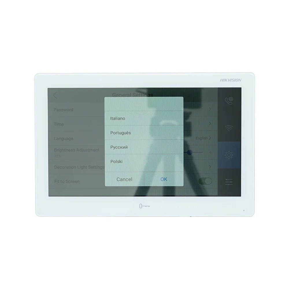 Good International version 10 inch DS-KH9510-WTE1 Indoor Monitor,802.3af POE, app Hik-connect,WiFi,Video intercom