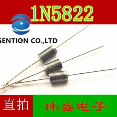 50PCS 1N5822 IN5822 DO-41 40 V/3 A ไดโอดเล่นสต็อก100% ใหม่และ original