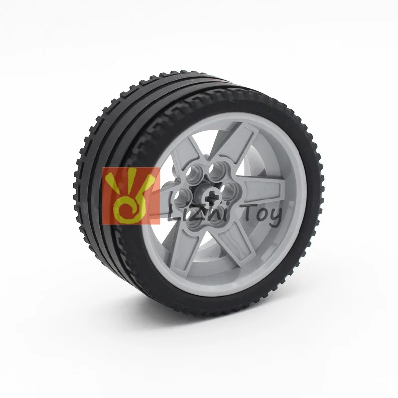 Blocks Technology Parts 15038+44771 68.8x36 ZR Tire Wheel Educational Toys  Car Bulk Compatible with All Brands Mechanical