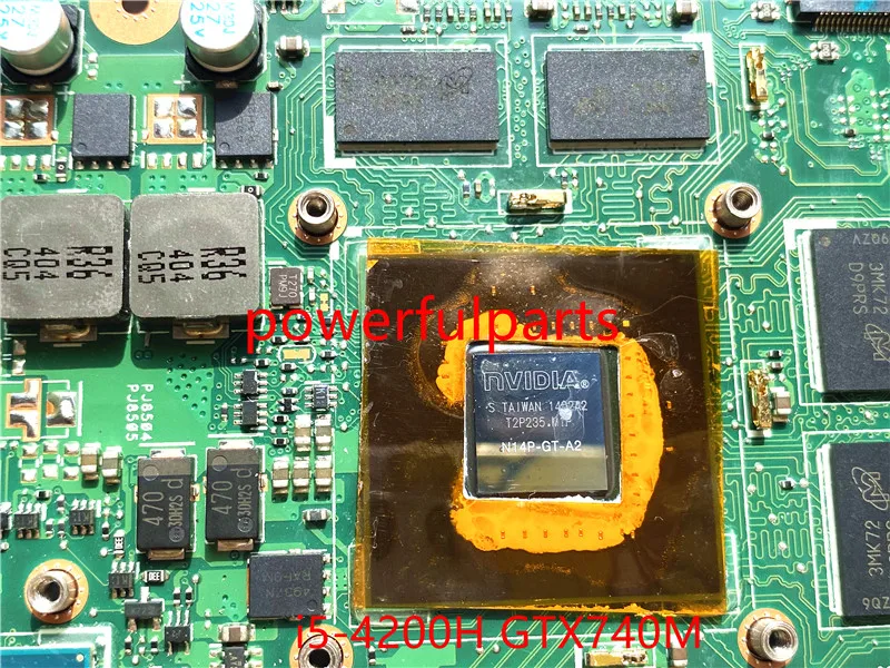 Imagem -04 - Motherboard para Asus N550 N550jv Mainboard Re.2.0 com I54200h Cpu Gtx740m N14p-gt-a2 Funcionando Bem