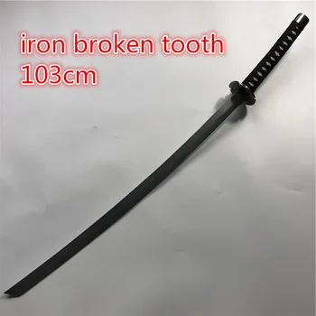 검 다리미 깨진 검 코스프레 소품 복제 PU 장난감 검 애니메이션 닌자 칼 1:1 사무라이 검 100cm