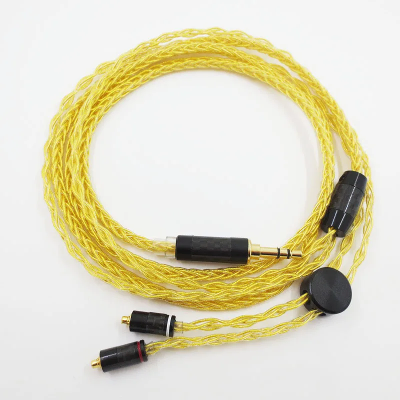 2.5/3.5/4.4mm MMCX interface Gold-plated copper wire headphone cable for N3AP SE535 SE846 W80 W40 earphone upgrate HIFI cable