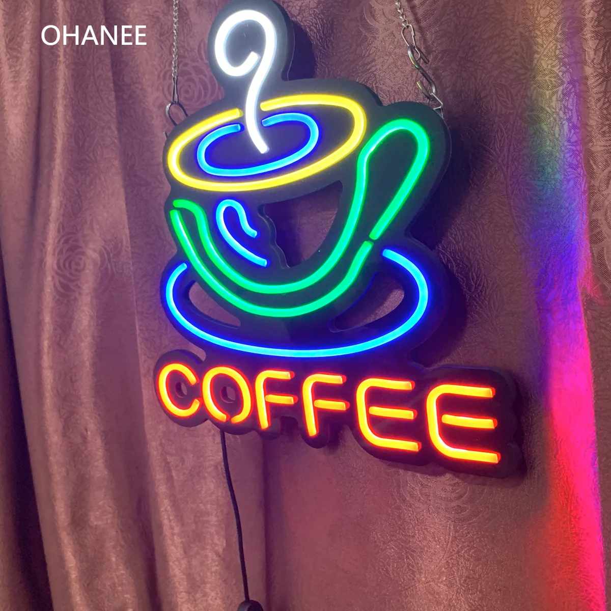 Personalizado LED Coffee Cup Neon Sign Light, Flex Neon, Handmade Beer Bar, Shop Logo, Pub Store, Clube, Discoteca