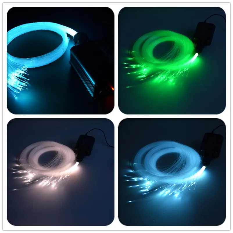 Optical fiber Light 16w Star ceiling kit Bluetooth APP Control  Starry Car LED Kid Room RGBW COLOR 12V RF control WAPP new COLOR