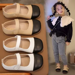 Girls Princess Shoes Fashion Patched Children Leather Shoes Kids Single Shoes for Spring Autumn chaussure fille 1 2 3 4 5 6 7T