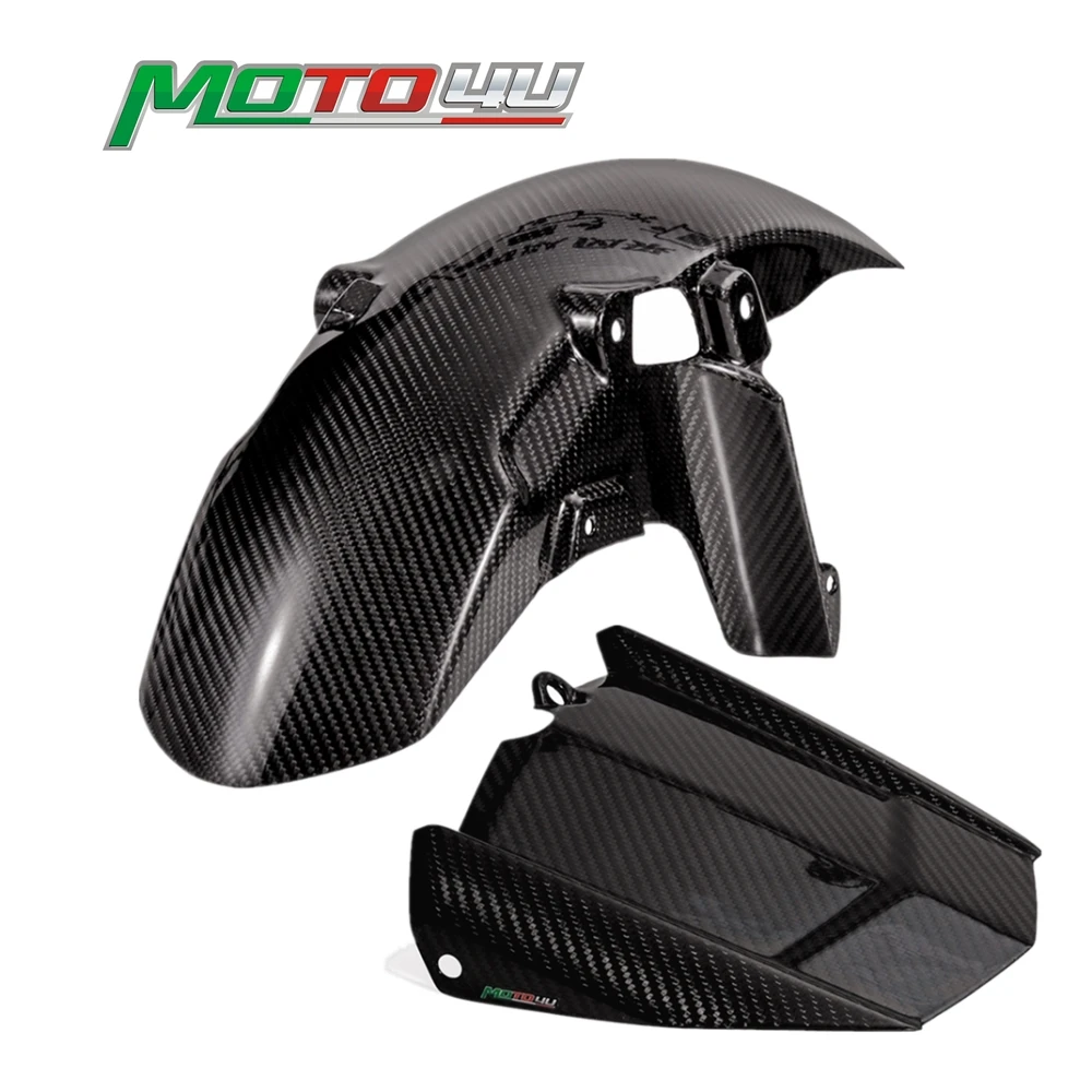 

1 Set Carbon Fiber Motorcycle Front Fender & Rear Fender Mudguard Hugger 100% Gloss For YAMAHA XSR900 XSR 900 2017 2018 2019