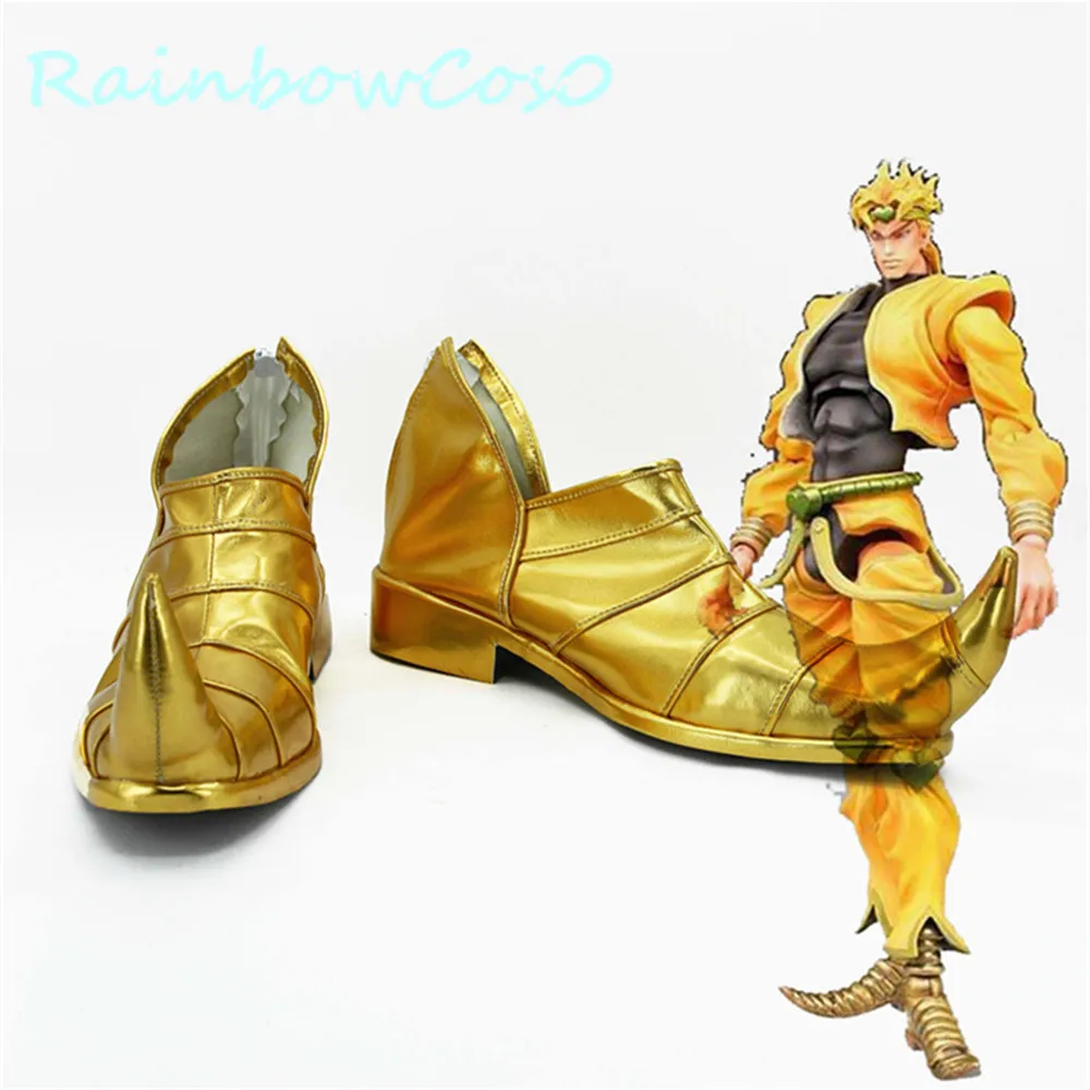 RainbowCos0คอสเพลย์ JoJo 'S Bizarre Adventure Stardust Crusaders DIO BRANDO รองเท้าเกมอะนิเมะฮาโลวีน