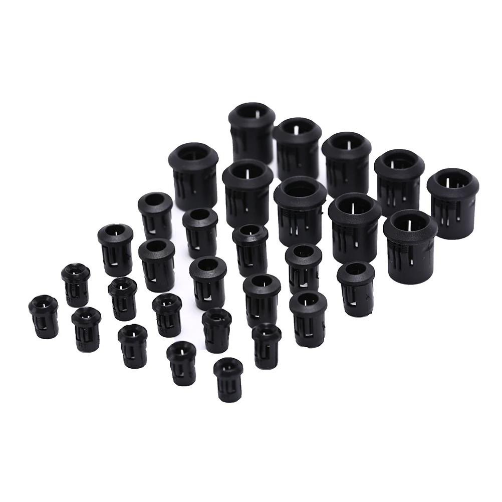 3mm 5mm 8mm 10mm Supporto LED Lampada Diodo Guscio in plastica nera per diodo luminoso a LED Supporto precablato Clip nera Lunetta Presa di montaggio