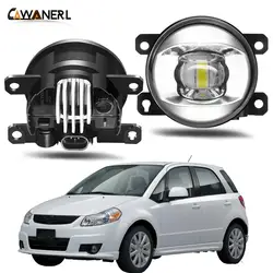 Fog Light Assembly For Suzuki SX4 (EY, GY) 2006-2014 Car Front Bumper LED Lens Fog Lamp Daytime Running Light 30W 8000LM 12V