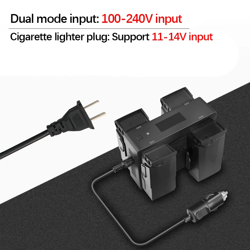 For DJI Mavic Air Drone Battery 5 IN 1 Multifunction Balance Digital Display Home Charger Hub Car Charger Adapter Accessories