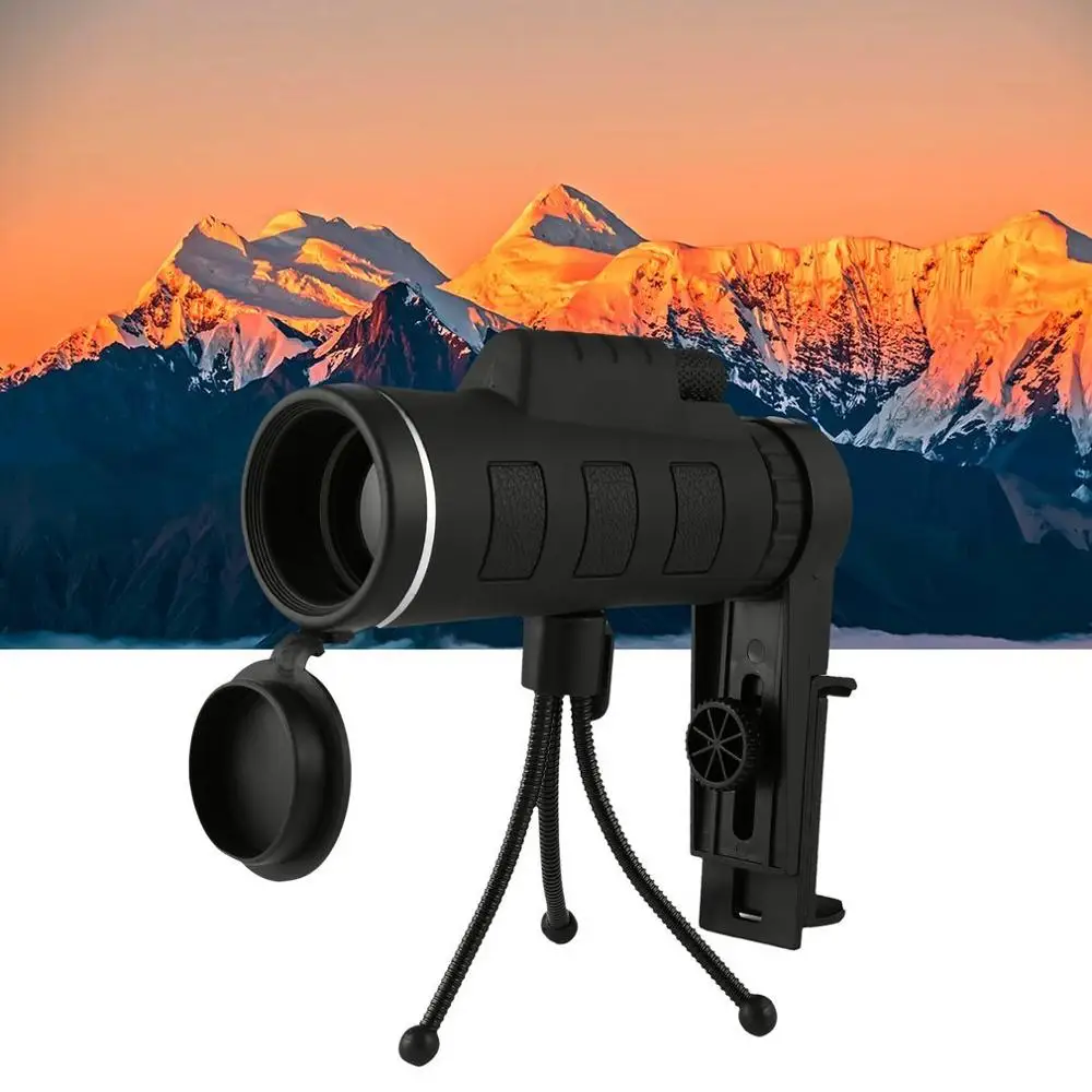 Powerful Monocular Long Range 1000m Telescope 40X60 Spyglass Zoom HD Hunting Optics Scope Clip Tripod Outdoor Portable Telescope