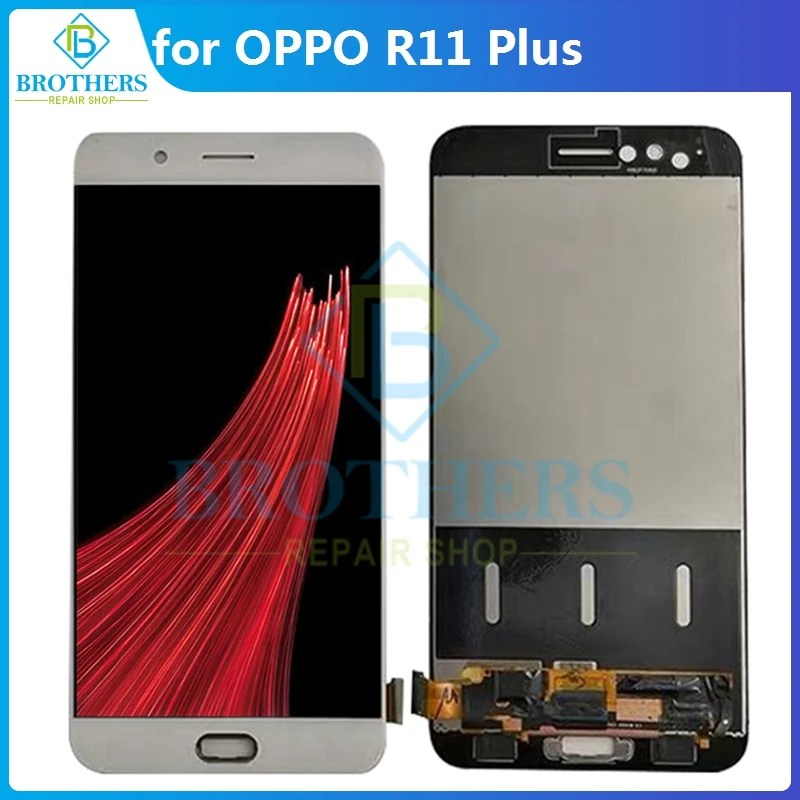 Tela Lcd Original para Oppo R11 Plus Display para R11plus Digitalizador de Tela Sensível ao Toque Montagem Substituição de Telefone Top Testado
