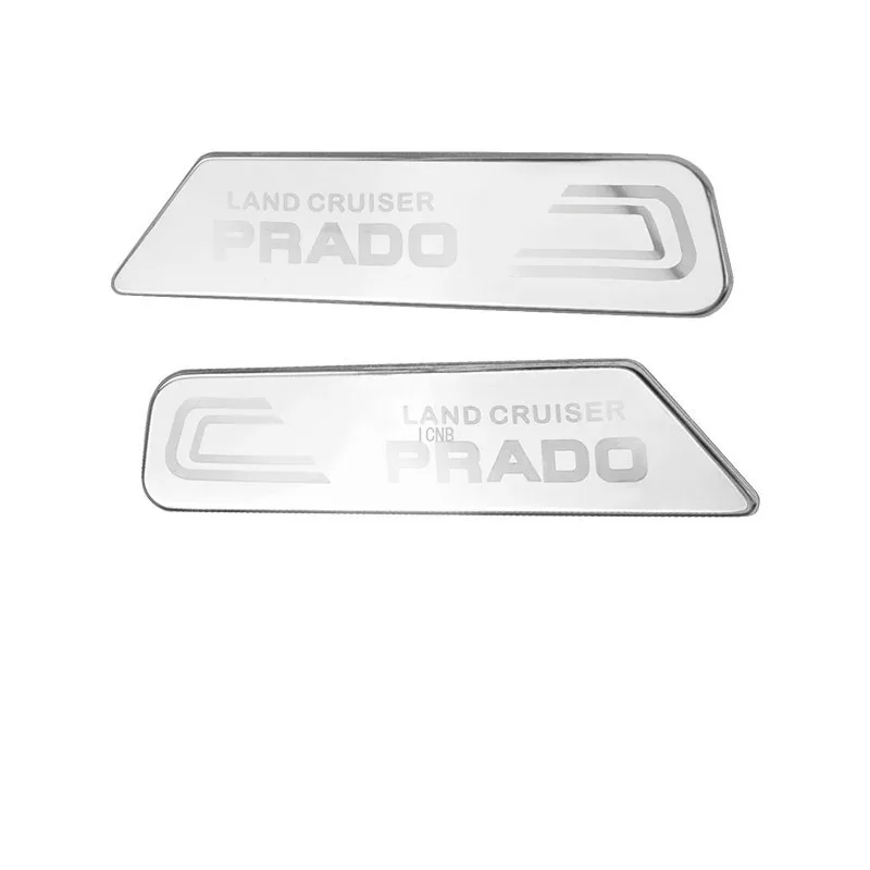 2PCS/set Stainless Steel Body Stickers for Toyota Land Cruiser Prado 120 150 2003-2009 2010-2013 2014 2015 2016-2019 Accessories