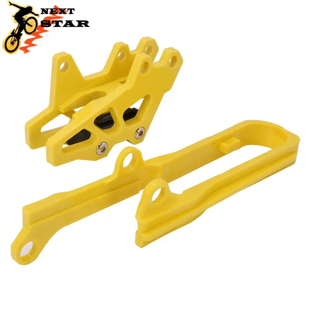 Protetor de corrente para motocicleta, guia de plástico abs + cabo oscilante para suzuki drz400, drz400e, drz400s, drz 400, 400e, 400s 2006-2012