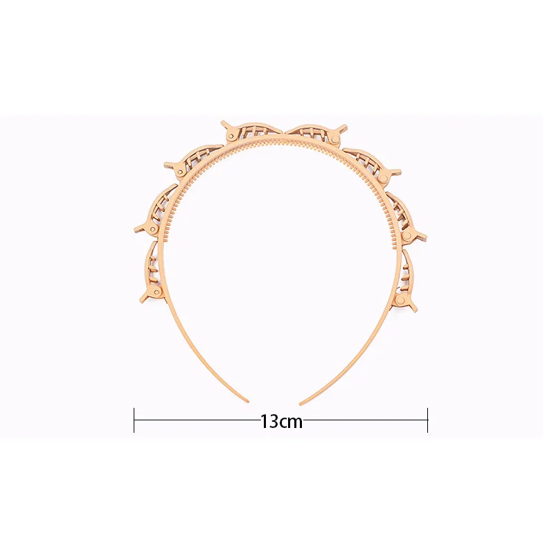 Fashion Double Layer Band Twist Hair Clips Black Braider Head Hoop Hairpin Headband Beauty Tool Hair Accessories 2022 New