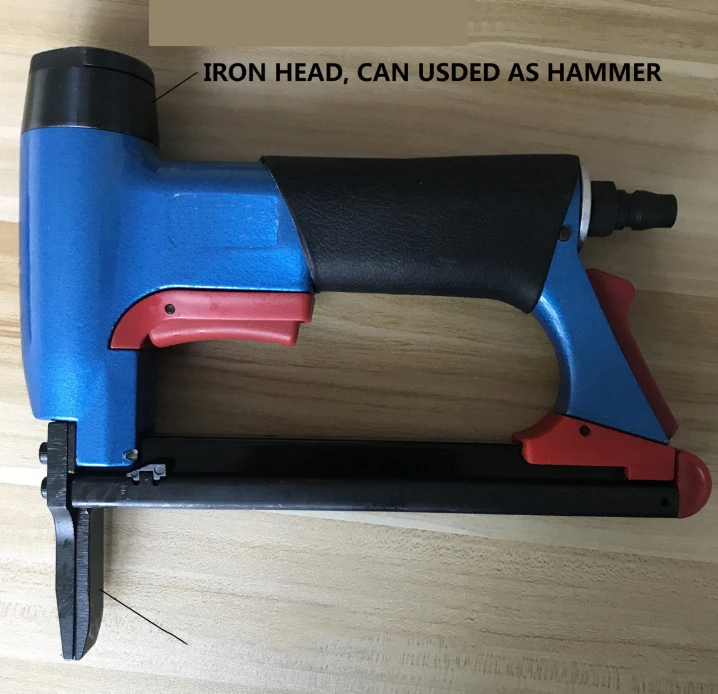 

8016LN Gaga Long Nose Fine Wire Air Stapler Gun BEA Type Gas Nailer Pneumatic U-type Pneumatic Strip Nail Gun Staple Gun