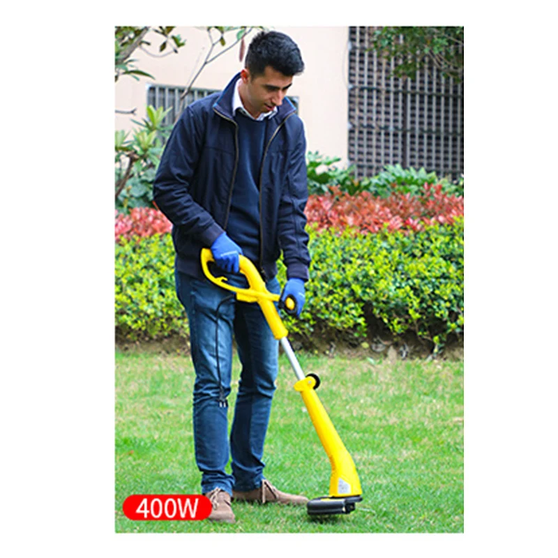 

1PC MDTM-400 Height Head Angle Adjust Electric Mower Machine Household Multi-function Lawn Mower Large Area Lawn Weeder 220V