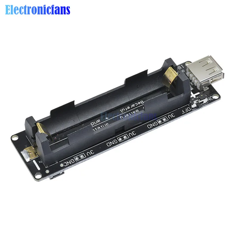 Placa protectora de carga de batería, Puerto Micro USB tipo A, USB 0.5A, ESP32, ESP32S, para Wemos, Arduino, Raspberry Pi 18650