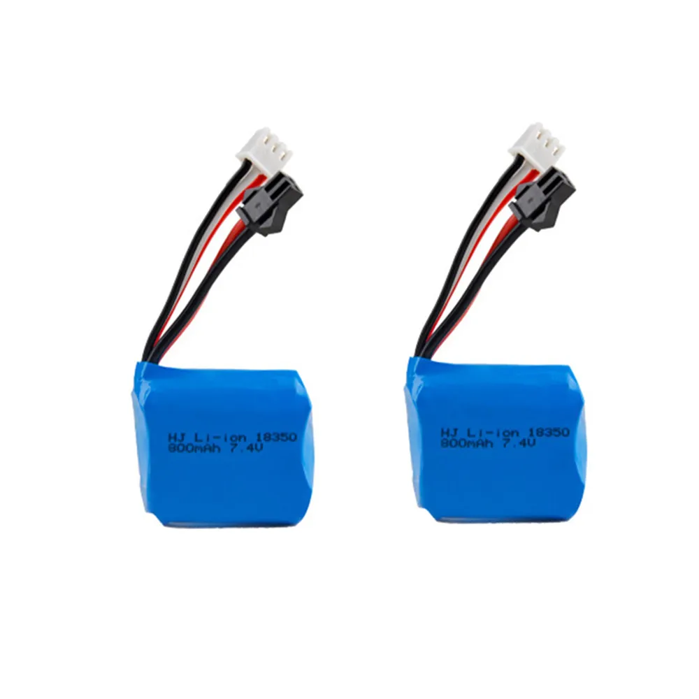 7.4v 800mAh Li-ion Battery for H100 H102 JJRC S1 S2 S3 S4 S5 High Speed RC boat Spare Parts 18350 7.4v Li-ion Battery 1-3pcs