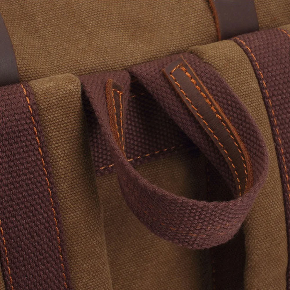 Vintage Canvas-Rucksäcke für Männer und Frauen, Reisetaschen für Studenten, Freizeitrucksäcke zum Wandern, Reisen, Camping, Rucksack Mochila Masculina – Detail 19