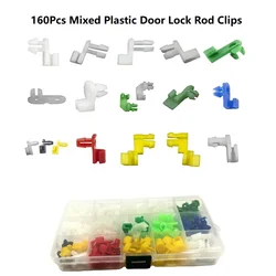 Auto Universal Plastic Left Right Door Lock Rod Clip Side Fasteners Retainers Car Wire Clips Box