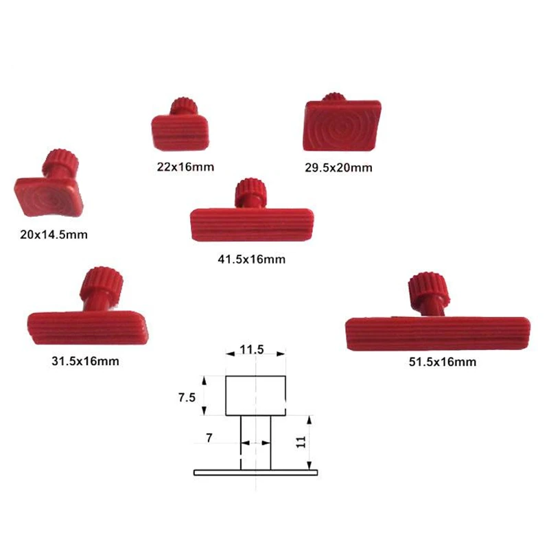 18 шт. клеевые вкладки для поднятия вмятин инструменты для удаления вмятин инструмент для ремонта вкладки инструменты супер Pdr клеевые вкладки