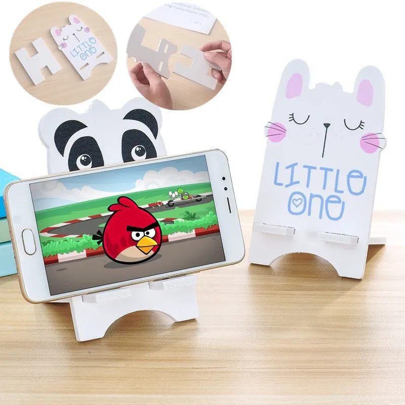 Soporte de teléfono de escritorio con forma de Animal de madera, soporte Universal para Iphone, Samsung, Huawei, Xiaomi, soporte de teléfono de viaje para tableta