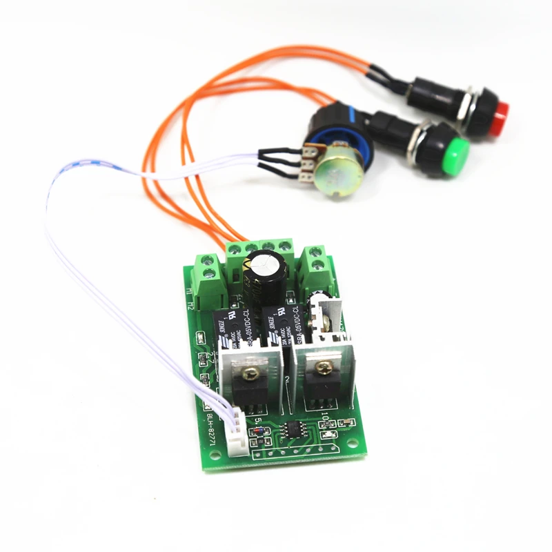 PWM DC Motor Controller 6V~30V 10A 200W Motor Driver Speed Regulator with Stepless and Positive Inversion