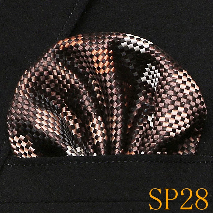 New Paisley Floral Men  Silk Satin Pocket Square Hanky Jacquard Woven Luxury Classic Wedding Party Handkerchief