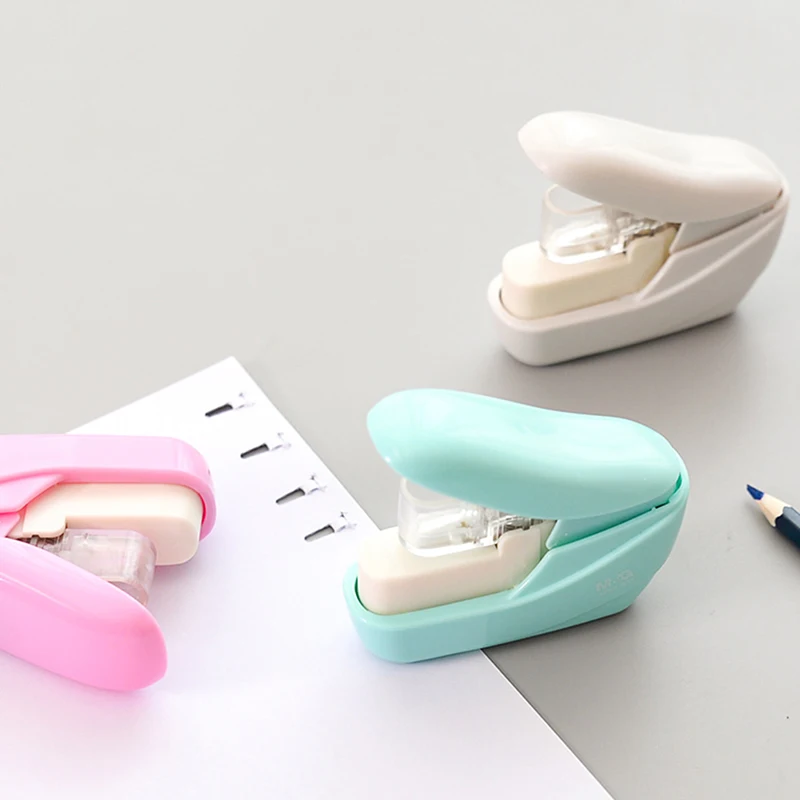 No Nails No Staples Stapling Machine Mini Cute Book Stapleless Stapler Paper Stapling Stapler Without Staple Stapler Free