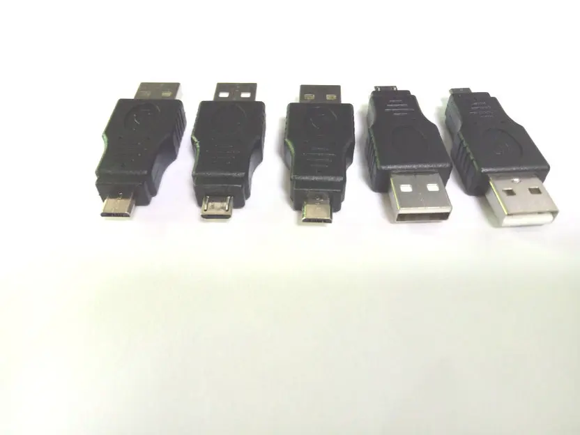 

100 шт./партия, переходники с USB 2,0 А папа на Micro USB B 5 Pin папа