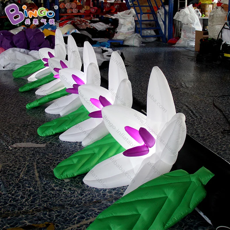 Free Shipping Inflatable Flower Chain for Decoration / Inflatable Flower Balloons with LED Lighting for Event - Toys