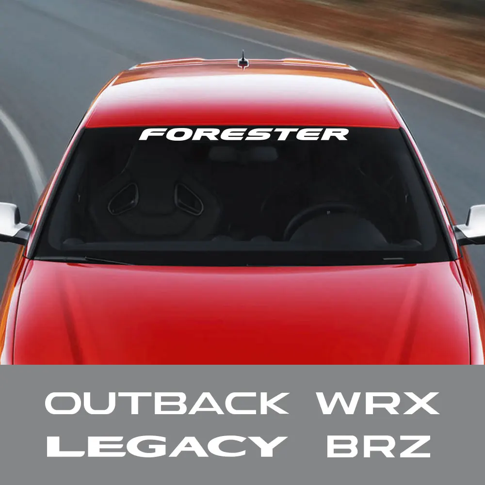 For Subaru Levorg Outback BRZ Forester XV Ascent WRX Legacy Tribeca Exiga Car Stickers Windshield PVC Decals Car Accessories