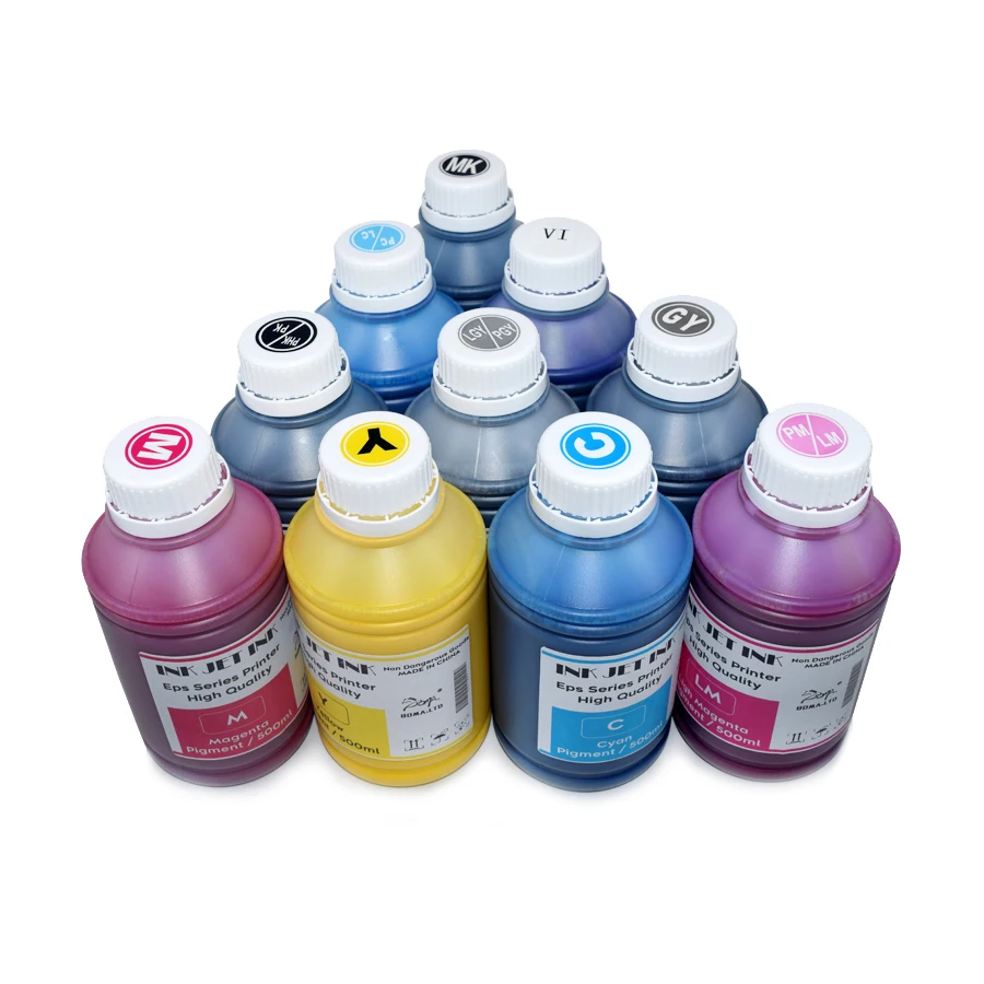 BOMA.LTD 500ml Waterproof Pigment Ink Refill Kit for Epson SureColor P700 P703 P704 P706 P708 P900 P903 P904 P906 P908 Printers