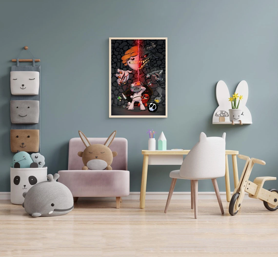 ملصق لعبة تجليد إسحاق ولادة جديدة لتزيين المنزل طلاء جدران (بدون إطار) #4