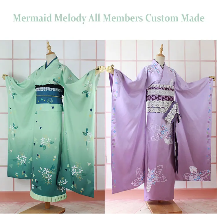 COSLEE Mermaid Melody Nanami Ruchia Toin Rina Hanon Hosho Kimono Uniform Women Dress Cosplay Costume Halloween Outfit 2022