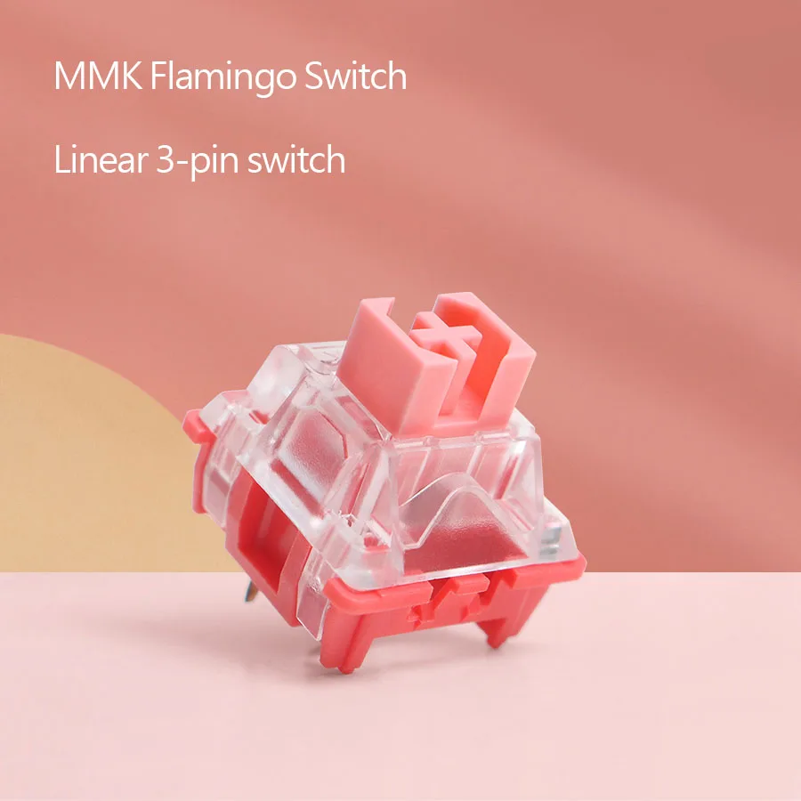 MMK Flamingo Mx przełącznik 3pin RGB liniowy 45g 62g dla klawiatury mechanicznej dla GK61 GK64 GH60 RK61 niestandardowa podświetlana klawiatura dla graczy