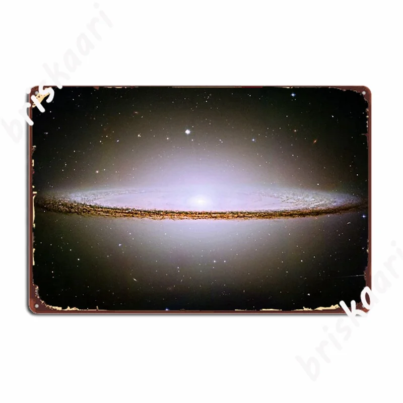 M104 Sombrero Galaxys Enhanced Metal Signs Wall Mural Bar Cave Classic Plates Tin sign Posters