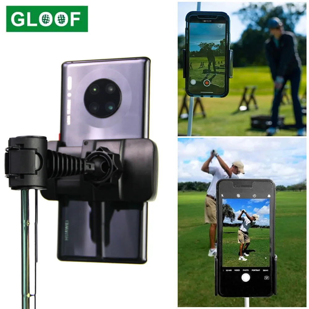 1Pcs Fashion Golf Swing Recorder Holder Cell Phone Clip Holding Trainer Practice Training Aid Golf Sport Accessories