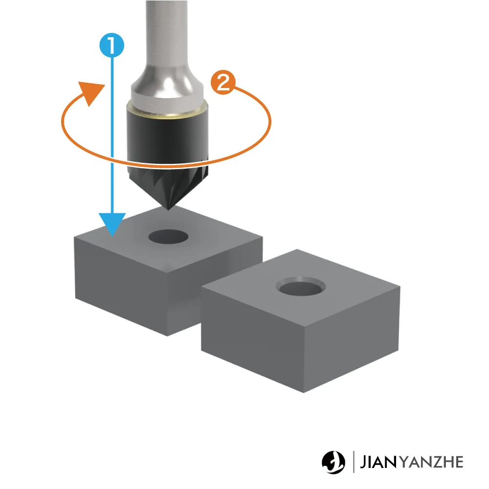 Round hole chamferer Chamfering and drilling bits Internal C-side grinding For Plastic Model Craft Tools Hobby DIY