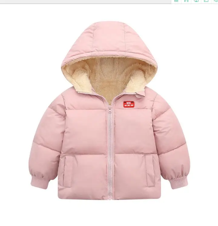 children Jacket Outerwear Baby Boys Girls Winter Warm Down Cotton Hooded Coat Teenage Parka Kids Autumn Thicken Jacket