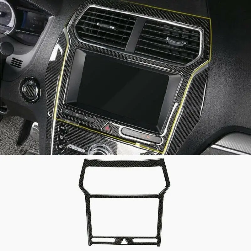 

Real Carbon Fiber GPS Navigation Panel Cover Trim for Ford Explorer 2013-2018