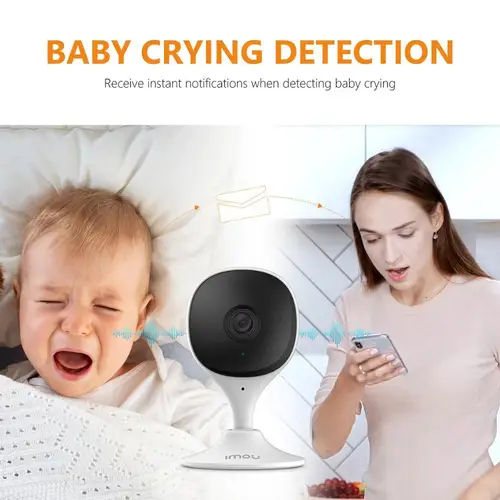 Imagen 2 del producto 4 Uds IMOU 3MP/2K cámara de seguridad interior Wi-Fi IP vigilancia de seguridad cámara para niños sistema inteligente con visión nocturna Monitor de bebé