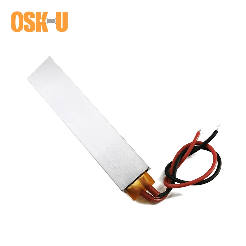 220V PTC Heater Element Thermostat 100x21x5mm Electric Heater Plate 60/80/100/120/150C PTC Heating Element for Hand Dryer