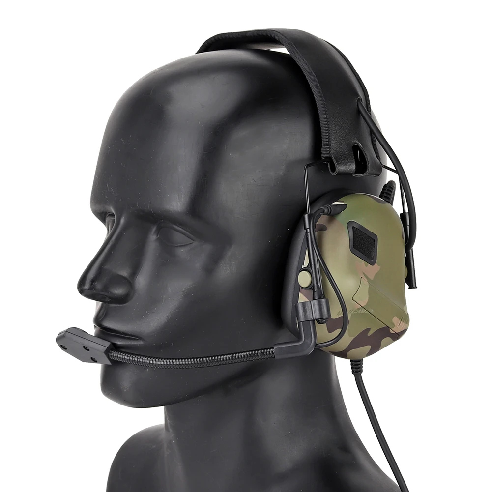 Outdoor Anti-noise Tactical Headset Militar Shooting Earmuff Noise Reduction Comtac Aviation Headphone Camouflage