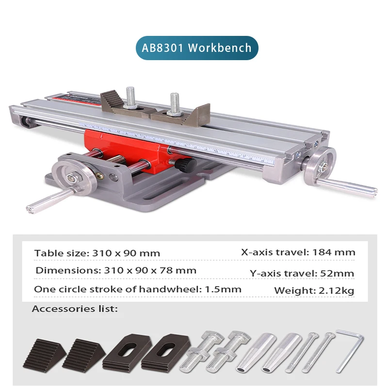 AOBEN WoodWorking Compound Working Table Cross Slide Mini Multifunction Drill Vise Precision Fixture Milling Drilling Bench